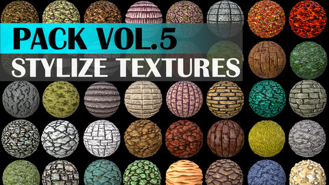 Stylized Texture Pack - VOL 5