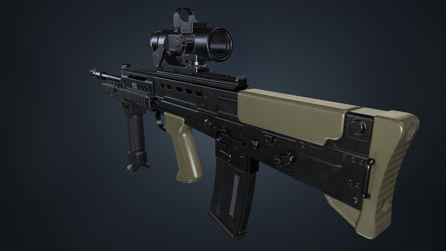 ArtStation - SA80 a2 Rifle | Game Assets