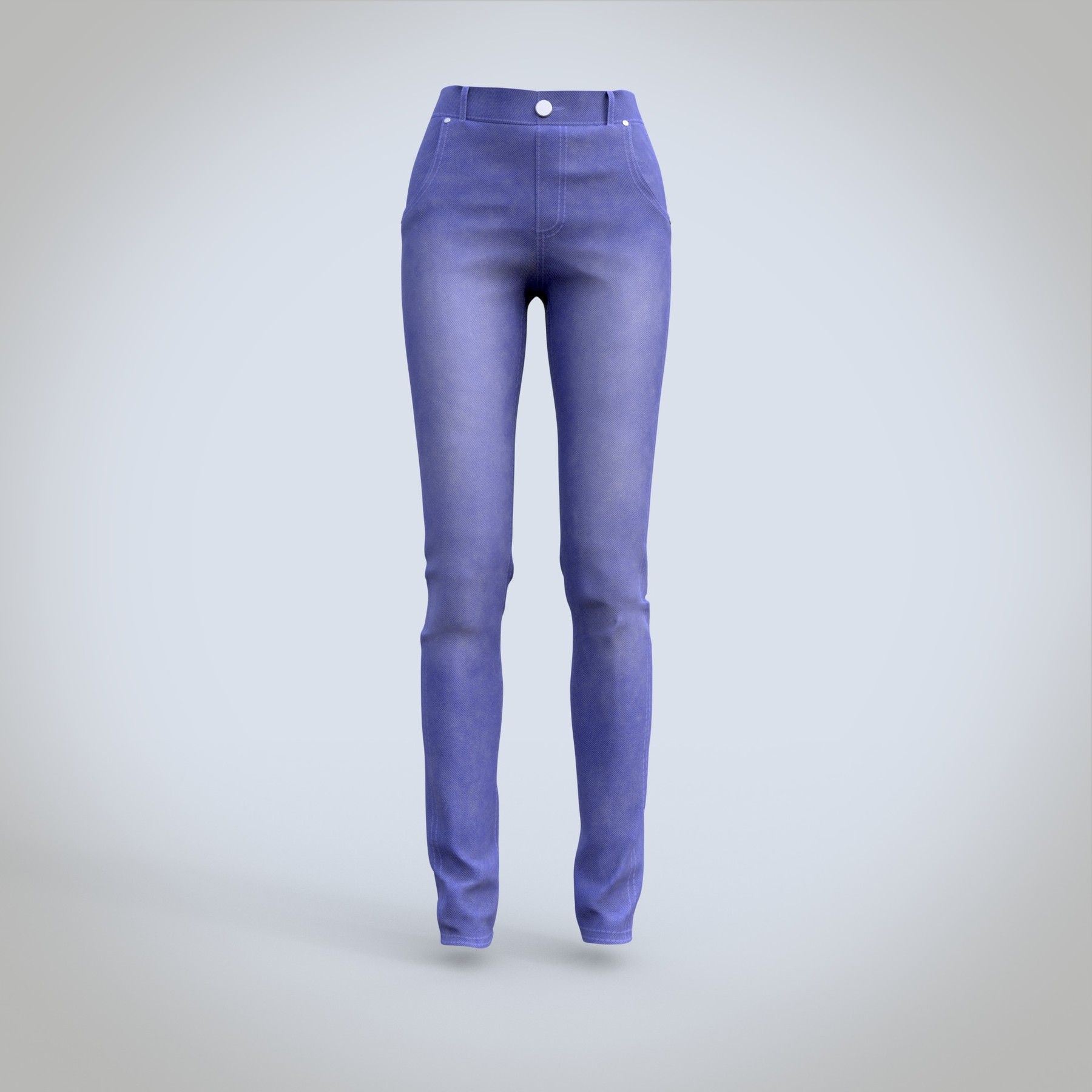 3D model Female Blue Jeans Pants Style 1 VR / AR / low-poly