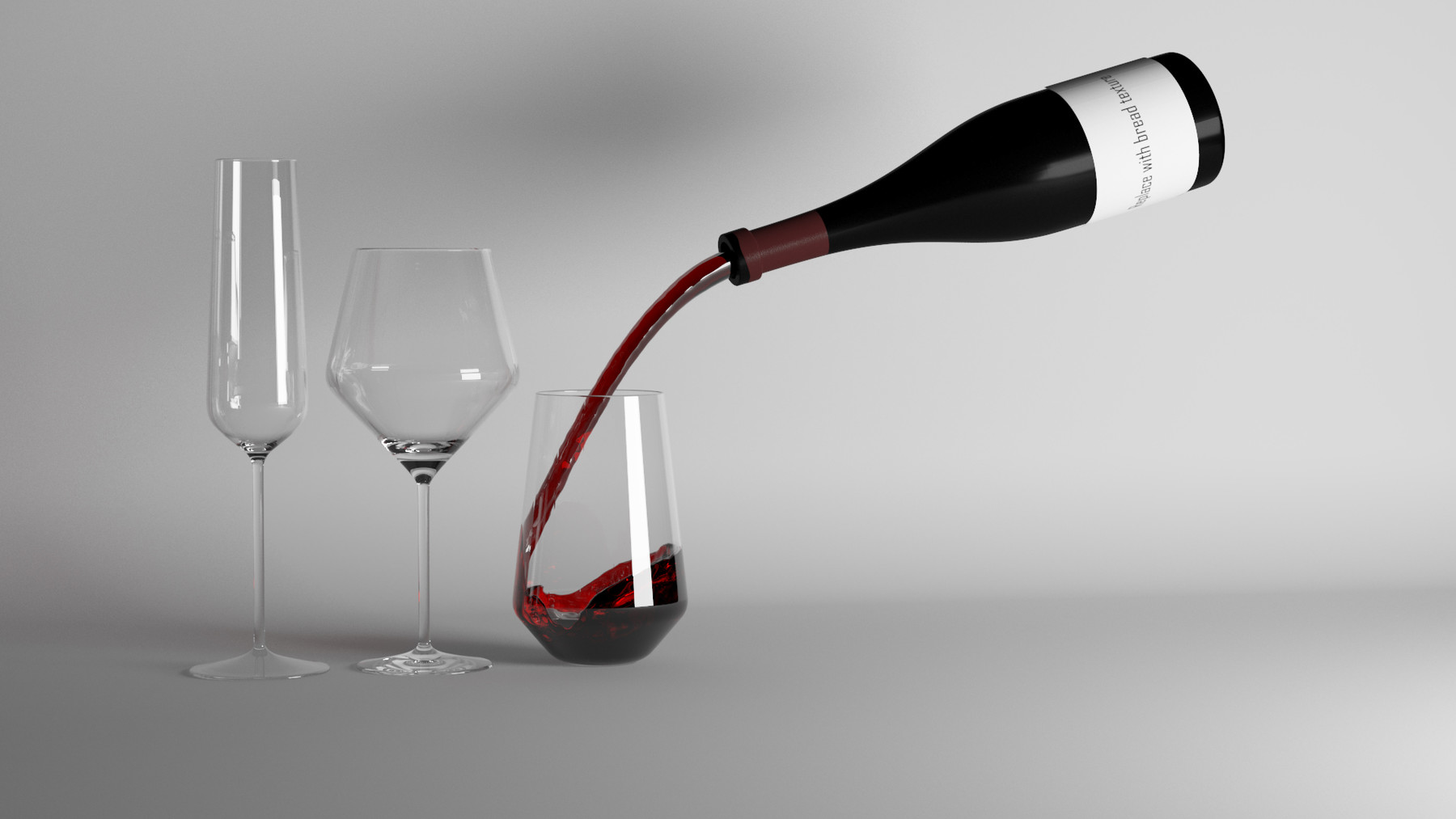 ArtStation Red Wine and Champagne glasses Resources