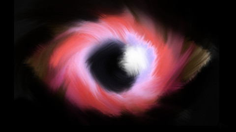 digtal paint of eye