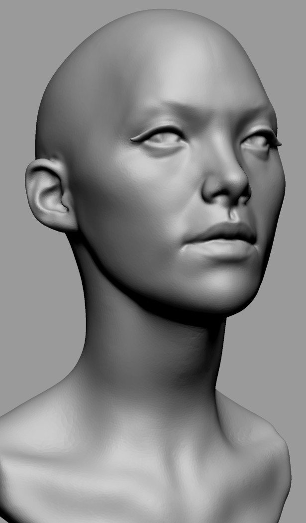 ArtStation - Base Female Head 02 | Resources