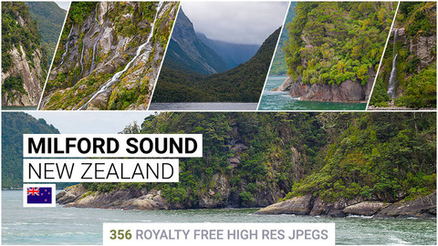 Milford Sound | Matte Painting / reference / photobash pack