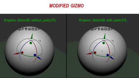 Modified Gizmo3D for ZBrush