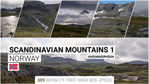 Scandinavian Mountains 1 | Matte Painting / reference / photobash pack