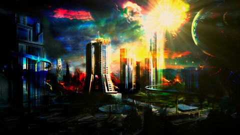 Concept Art - Science Fiction - landscape - sci-fi - Digital painting - game art - photo manipulation - environment