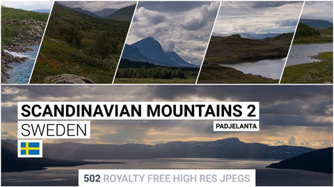 Scandinavian Mountains 2 | Matte Painting / reference / photobash pack