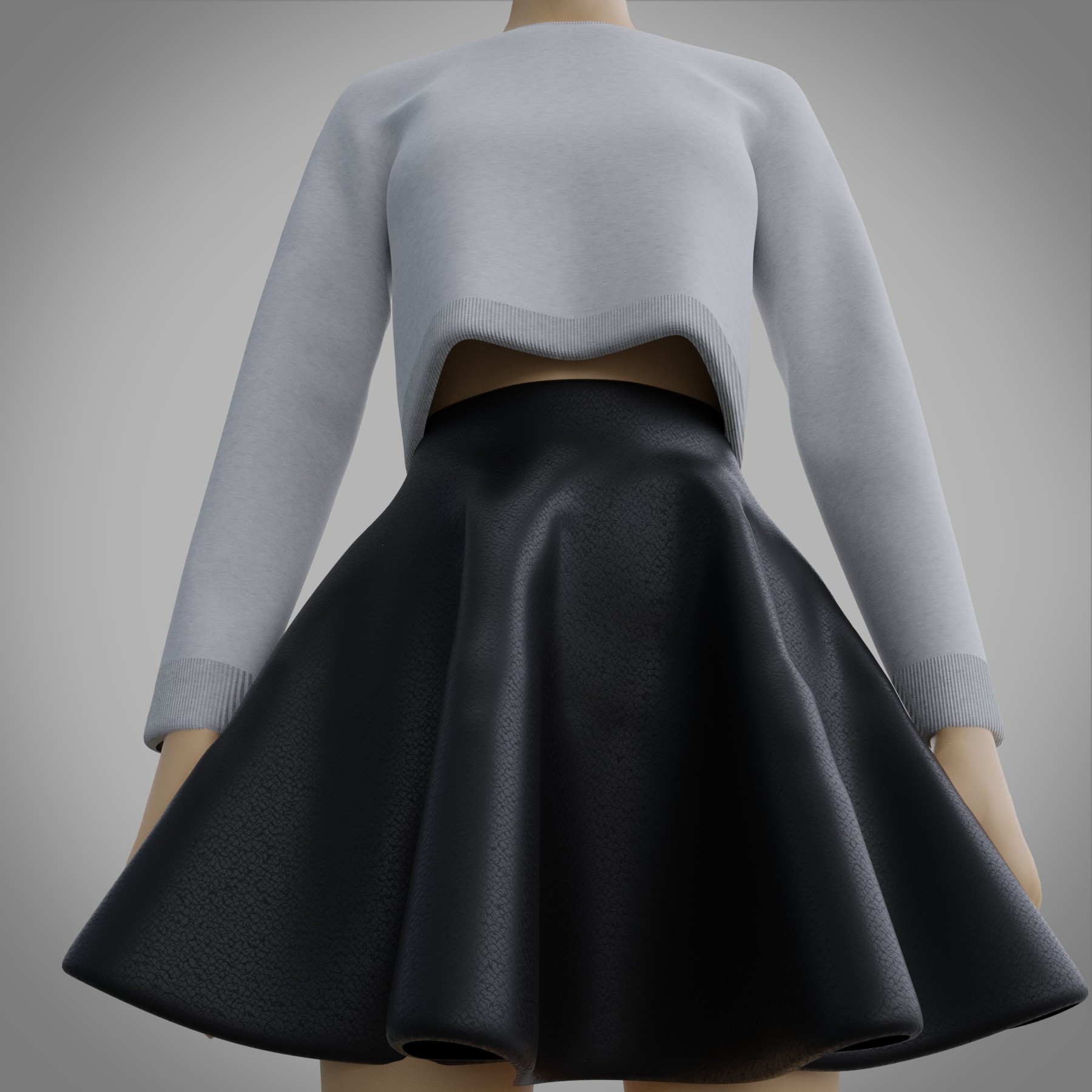 Skater skirt shop outfit 3d