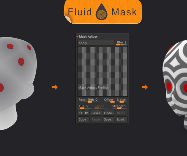 fluid mask zbrush