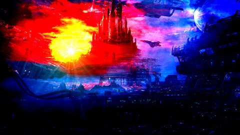 Concept Art - Science Fiction - landscape - sci-fi - Digital painting - game art - photo manipulation - environment