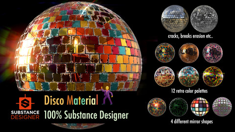 Disco Material - 100% Substance Designer