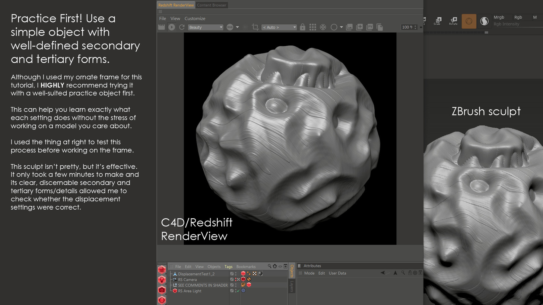 redshift in zbrush