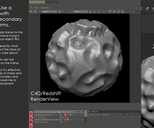 ArtStation - Tutorial: ZBrush to Cinema 4D & Redshift (Dealing with ...