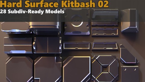 Hard Surface Kitbash 02 - Subdiv-Ready