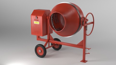 Cement Mixer Dirty and Clean