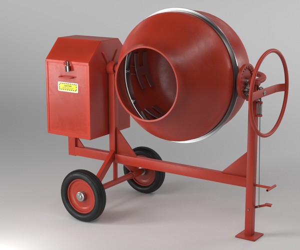 ArtStation Cement Mixer Dirty and Clean Resources