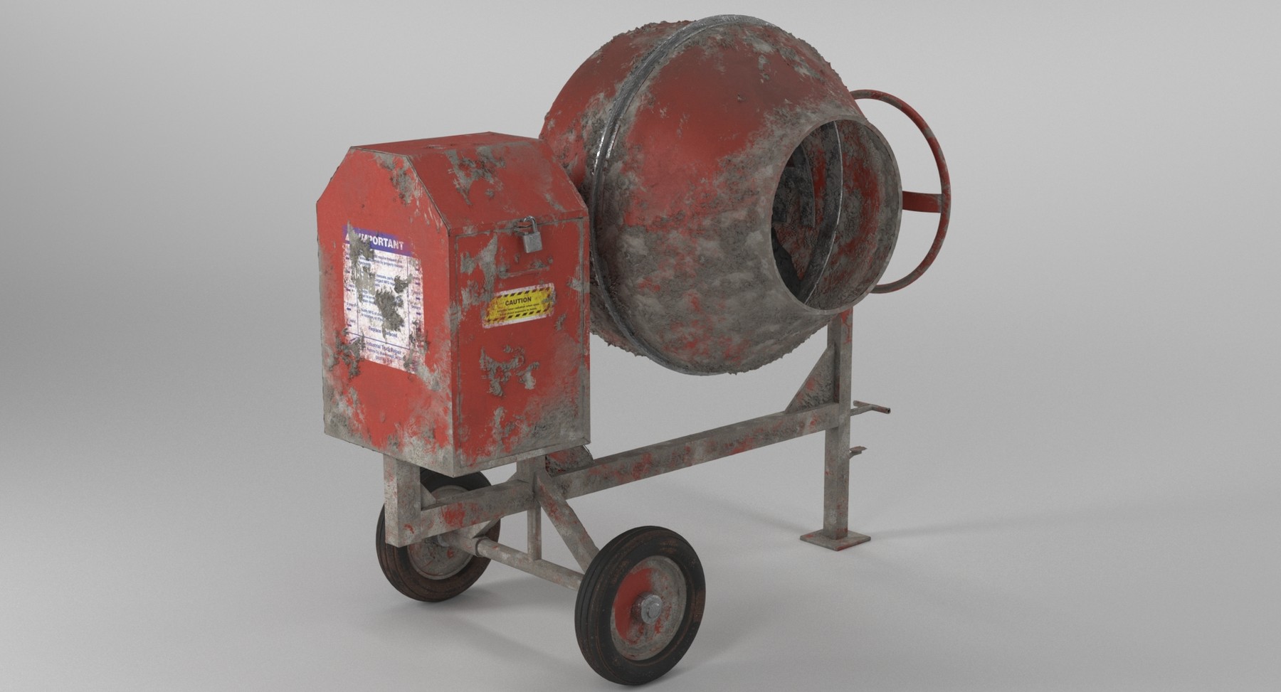 ArtStation Cement Mixer Dirty and Clean Resources