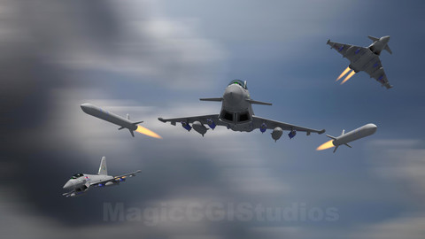 RAF TYPHOONS - MISSILES AWAY!