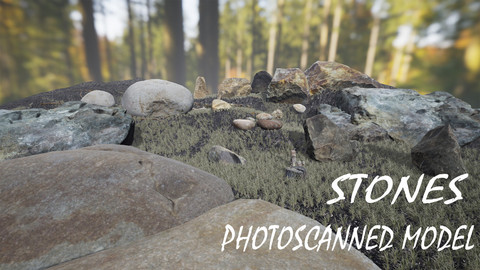 Stones Photoscanned 3d models