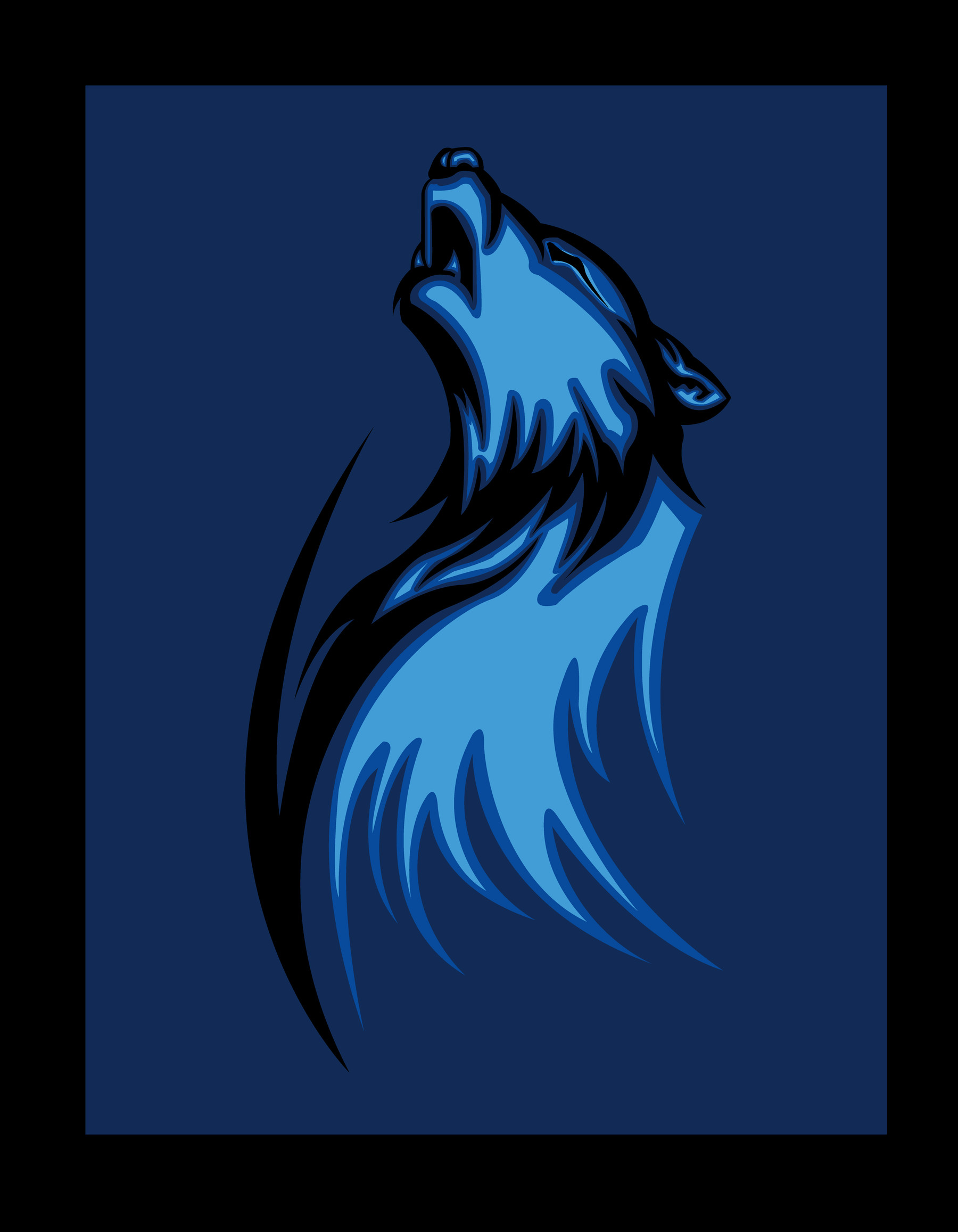 Great Strong Alpha Wolf Head Leader Business Logo