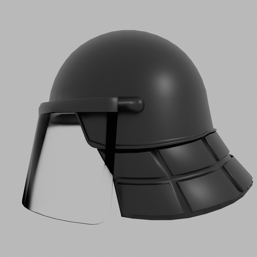 ArtStation - Simple Low Poly Riot Helmet | Resources