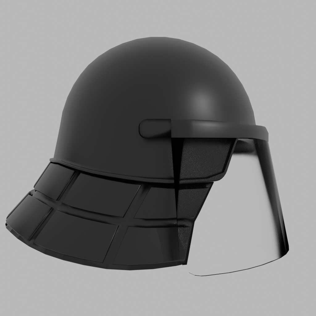 ArtStation - Simple Low Poly Riot Helmet | Resources