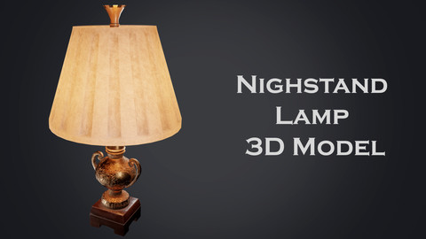 Nightstand lamp 3D Model