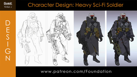 Foundation Art Group - Character Design: Heavy Sci-Fi Soldier with Yintion J