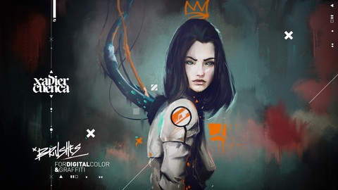 DUO PACK  (DIGITAL COLOR BRUSHES & GRAFFITI BRUSHES) FOR PROCREATE