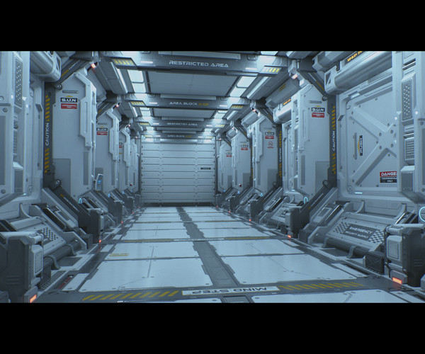 ArtStation - Sci-fi Corridor - UE4 Project File | Resources