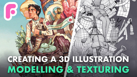Creating a 3D Illustration | Modelling & Texturing