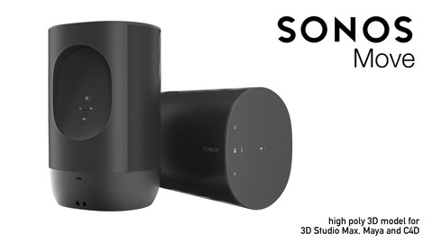 Sonos Move - high poly 3D model