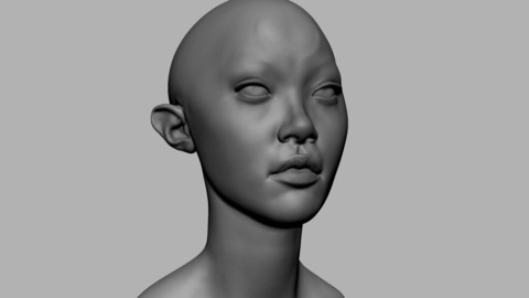 Female Creature Head