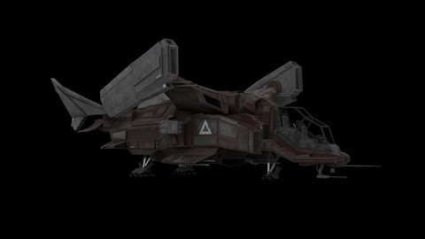 Sci Fi Spaceship - Battle Ship 3D model