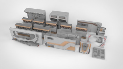 sci-fi Architecture kitbash 5