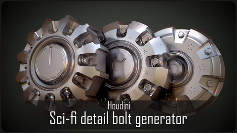 Sci-fi detail bolts generator