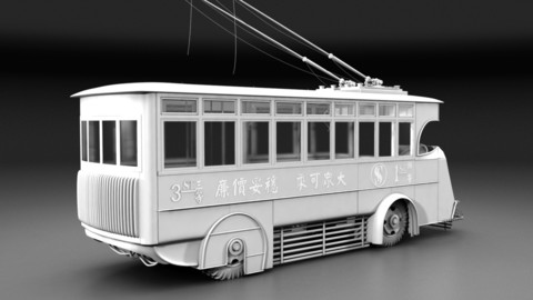 Trolley bus.拖铃巴士. Trolley bus.trolley bus, trackless trolley.Oberleitungsbus.trolley bus.