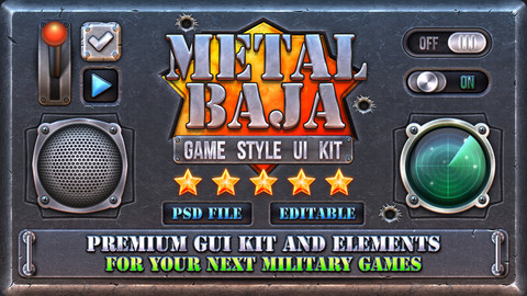 METALBAJA - Military Game GUI Kit