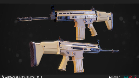Scar 17S - Game ready model