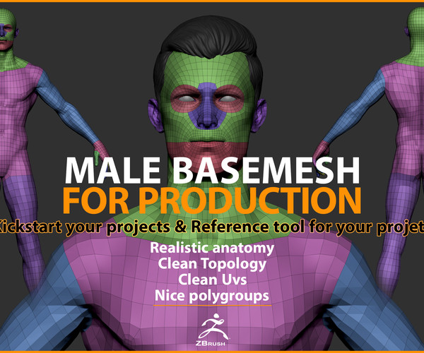 ArtStation - Male Basemesh for Production | Game Assets