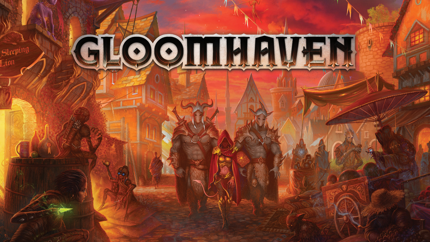 ArtStation - Gloomhaven cover art with logo | Artworks