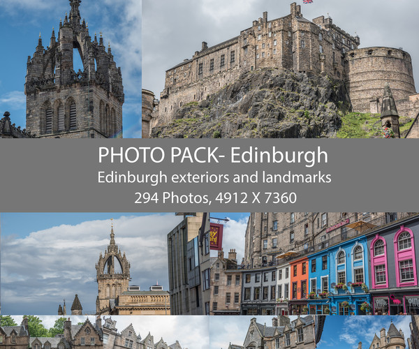 ArtStation Edinburgh Photo Pack Resources