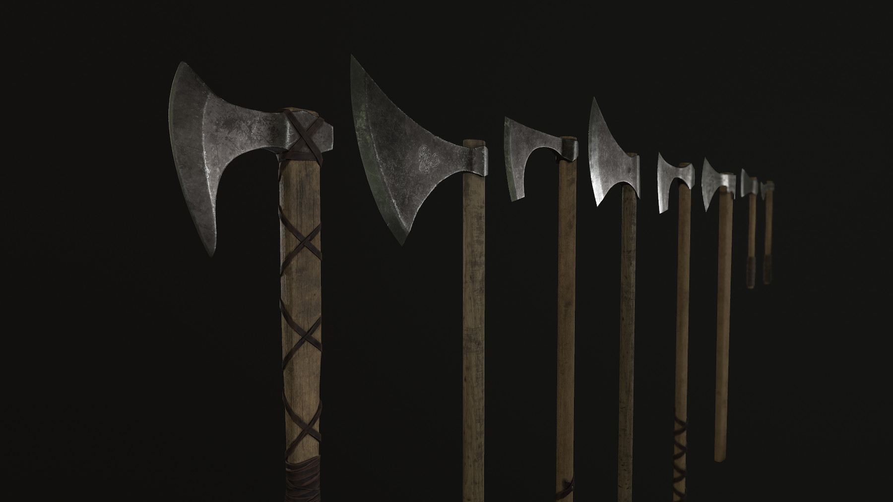 ArtStation - Game Ready Viking Axe 3D Models | Game Assets