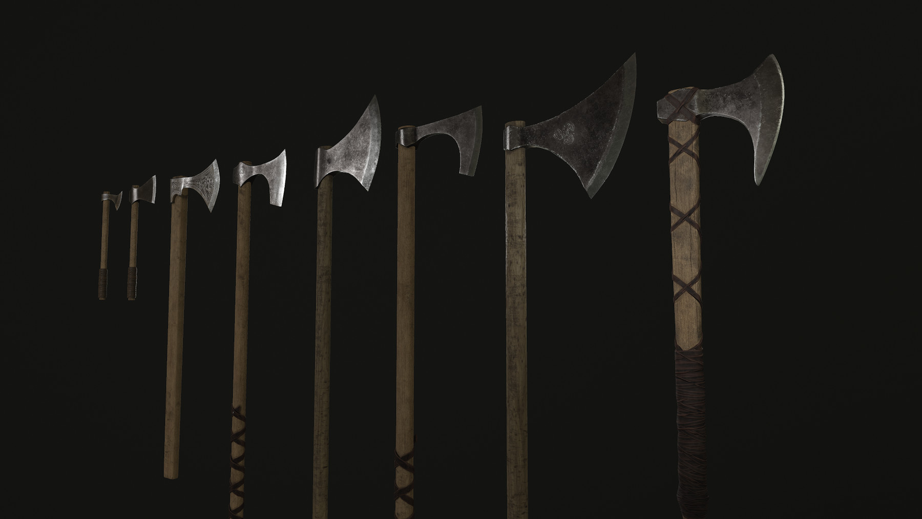 ArtStation - Game Ready Viking Axe 3D Models | Game Assets