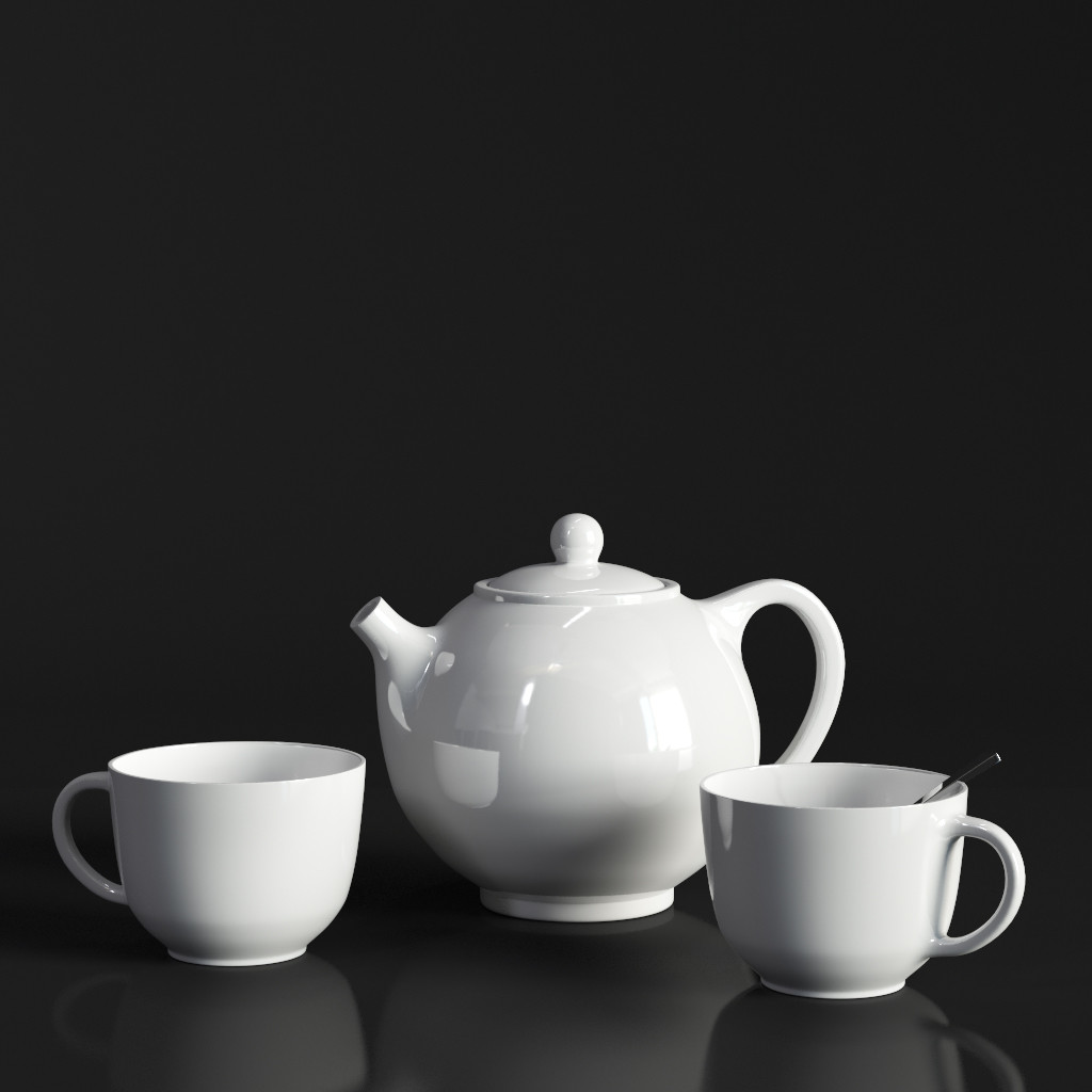 ArtStation - Kettle and cups | Resources