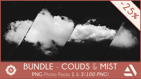Bundle - PNG Photo Pack - Clouds and Mist 1 & 2
