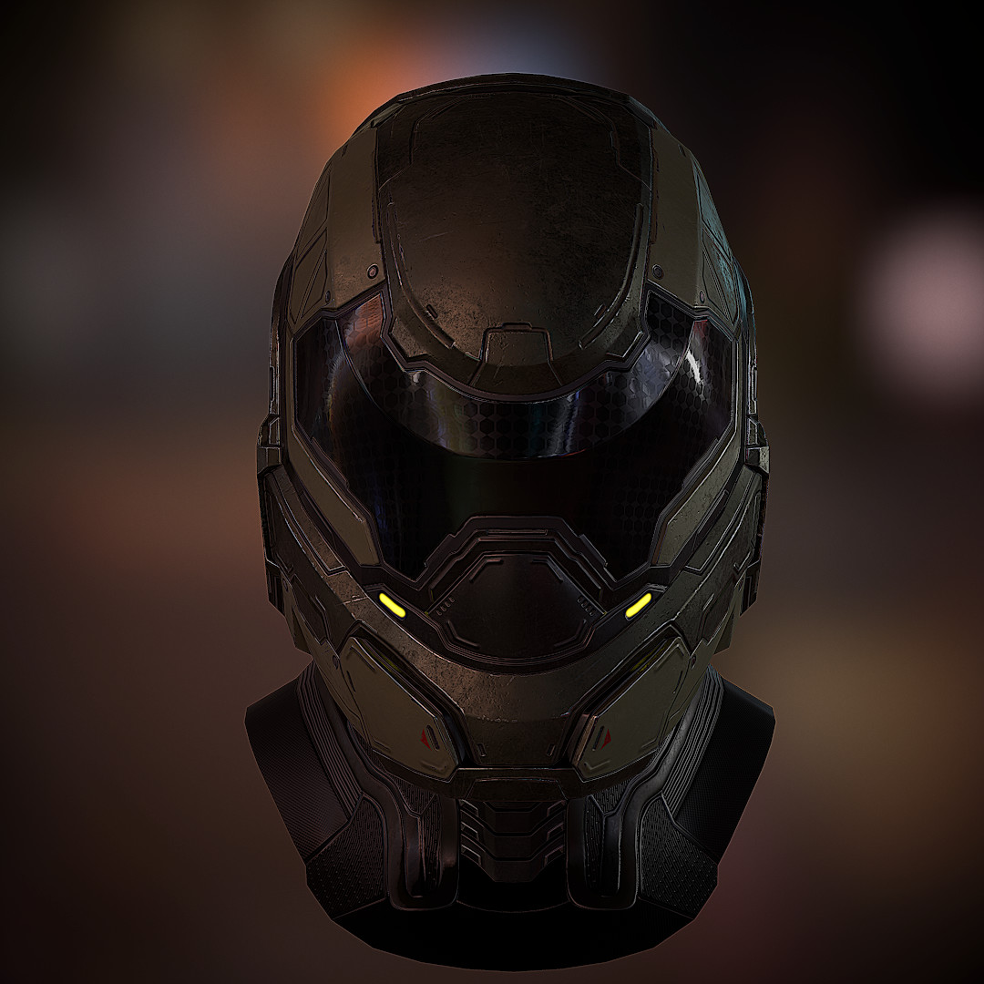 Fabiano Fabris - Futuristic Soldier Helmet