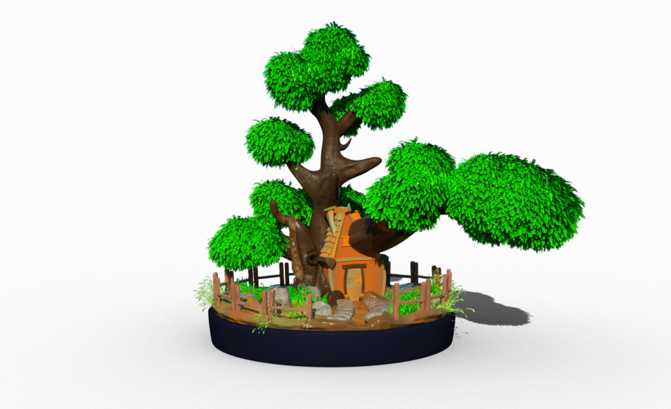 ArtStation Tree House Game Assets