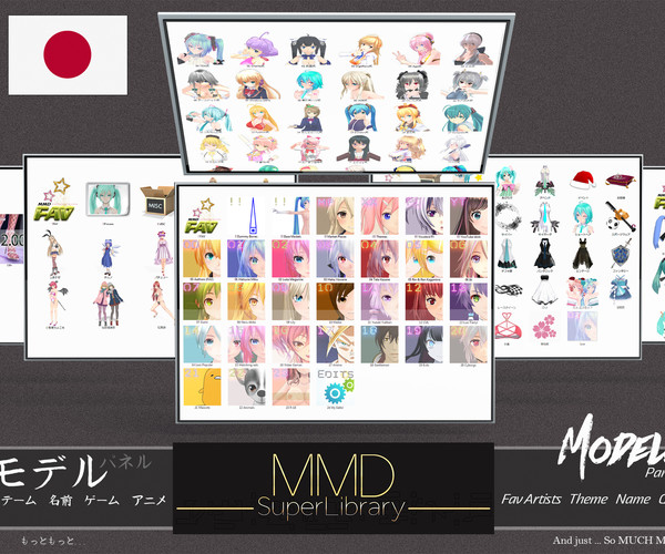 Artstation Mmdスーパーライブラリpro 日本語版 3dコンテンツマネージャー Resources