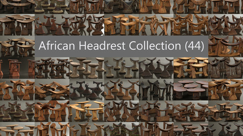 44 African Neckrests